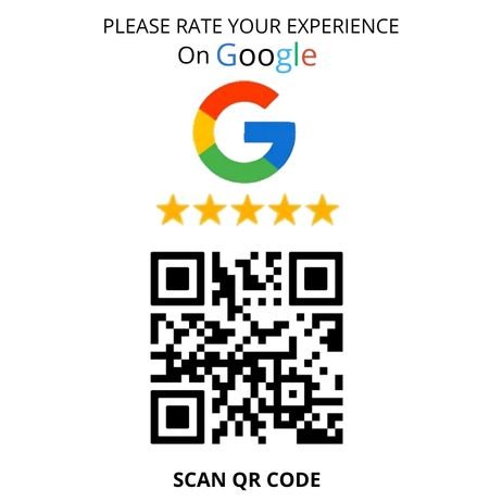 scan qr code to rate your experience